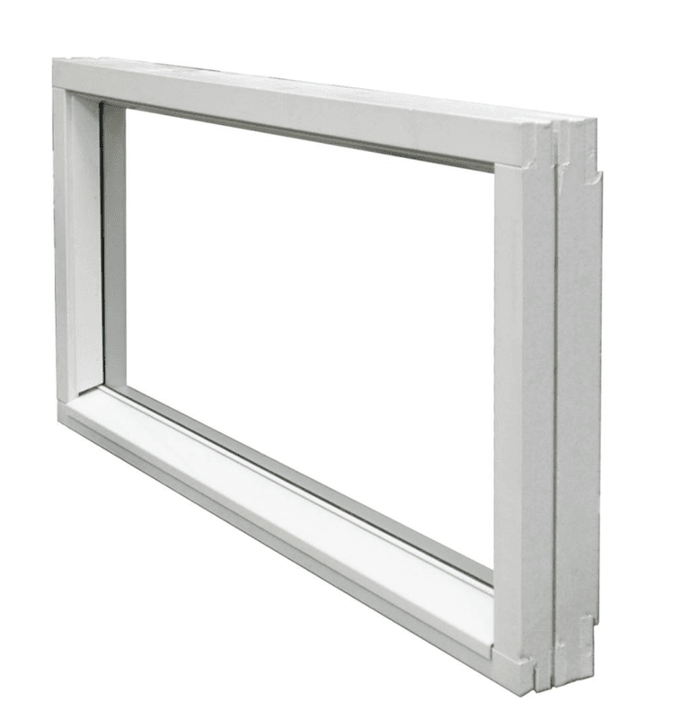 Vindu fastkarm 1090 x 590 2-lags glass