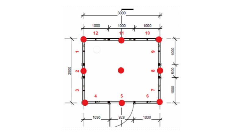 Bod 2,5x3m med skråtak, byggesett